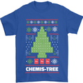 Christmas Chemistry Tree Funny Xmas Science Mens T-Shirt Cotton Gildan Royal Blue
