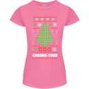 Christmas Chemistry Tree Funny Xmas Science Womens Petite Cut T-Shirt Azalea