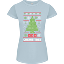 Christmas Chemistry Tree Funny Xmas Science Womens Petite Cut T-Shirt Light Blue