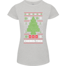 Christmas Chemistry Tree Funny Xmas Science Womens Petite Cut T-Shirt Sports Grey