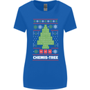 Christmas Chemistry Tree Funny Xmas Science Womens Wider Cut T-Shirt Royal Blue