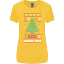 Christmas Chemistry Tree Funny Xmas Science Womens Wider Cut T-Shirt Yellow