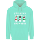 Christmas Chilling With My Snowmies Funny Childrens Kids Hoodie Peppermint