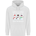 Christmas Chilling With My Snowmies Funny Childrens Kids Hoodie White
