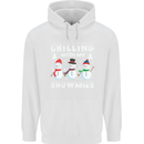 Christmas Chilling With My Snowmies Funny Childrens Kids Hoodie White