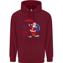 Christmas Climat Change Matters Santa Childrens Kids Hoodie Maroon