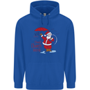 Christmas Climat Change Matters Santa Childrens Kids Hoodie Royal Blue