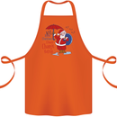 Christmas Climat Change Matters Santa Cotton Apron 100% Organic Orange