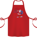 Christmas Climat Change Matters Santa Cotton Apron 100% Organic Red