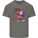 Christmas Climat Change Matters Santa Kids T-Shirt Childrens Charcoal