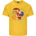 Christmas Climat Change Matters Santa Kids T-Shirt Childrens Yellow