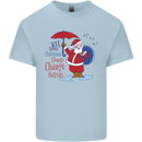 Christmas Climat Change Matters Santa Mens Cotton T-Shirt Tee Top Light Blue