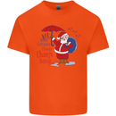 Christmas Climat Change Matters Santa Mens Cotton T-Shirt Tee Top Orange