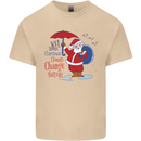 Christmas Climat Change Matters Santa Mens Cotton T-Shirt Tee Top Sand