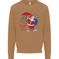 Christmas Climat Change Matters Santa Mens Sweatshirt Jumper Caramel Latte