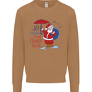 Christmas Climat Change Matters Santa Mens Sweatshirt Jumper Caramel Latte