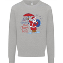 Christmas Climat Change Matters Santa Mens Sweatshirt Jumper Sports Grey