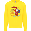 Christmas Climat Change Matters Santa Mens Sweatshirt Jumper Yellow