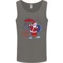 Christmas Climat Change Matters Santa Mens Vest Tank Top Charcoal