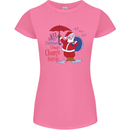 Christmas Climat Change Matters Santa Womens Petite Cut T-Shirt Azalea