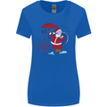Christmas Climat Change Matters Santa Womens Wider Cut T-Shirt Royal Blue