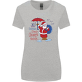 Christmas Climat Change Matters Santa Womens Wider Cut T-Shirt Sports Grey