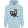 Christmas Cthulhu Skull Childrens Kids Hoodie Light Blue