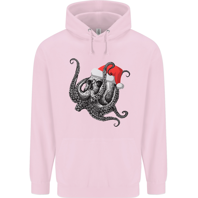 Christmas Cthulhu Skull Childrens Kids Hoodie Light Pink