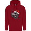 Christmas Cthulhu Skull Childrens Kids Hoodie Red