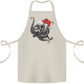 Christmas Cthulhu Skull Cotton Apron 100% Organic Natural