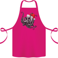 Christmas Cthulhu Skull Cotton Apron 100% Organic Pink