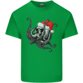 Christmas Cthulhu Skull Kids T-Shirt Childrens Irish Green