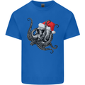 Christmas Cthulhu Skull Kids T-Shirt Childrens Royal Blue