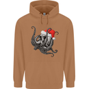 Christmas Cthulhu Skull Mens 80% Cotton Hoodie Caramel Latte