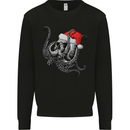 Christmas Cthulhu Skull Mens Sweatshirt Jumper Black