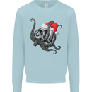 Christmas Cthulhu Skull Mens Sweatshirt Jumper Light Blue