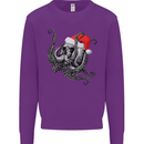 Christmas Cthulhu Skull Mens Sweatshirt Jumper Purple