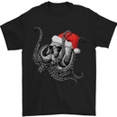 Christmas Cthulhu Skull Mens T-Shirt Cotton Gildan Black