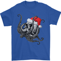 Christmas Cthulhu Skull Mens T-Shirt Cotton Gildan Royal Blue