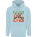 Christmas Gamer Funny Gaming Joypad Childrens Kids Hoodie Light Blue