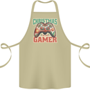 Christmas Gamer Funny Gaming Joypad Cotton Apron 100% Organic Khaki