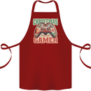 Christmas Gamer Funny Gaming Joypad Cotton Apron 100% Organic Maroon