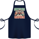Christmas Gamer Funny Gaming Joypad Cotton Apron 100% Organic Navy Blue