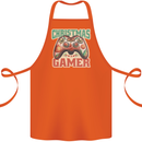 Christmas Gamer Funny Gaming Joypad Cotton Apron 100% Organic Orange