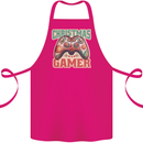 Christmas Gamer Funny Gaming Joypad Cotton Apron 100% Organic Pink