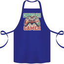 Christmas Gamer Funny Gaming Joypad Cotton Apron 100% Organic Royal Blue
