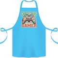 Christmas Gamer Funny Gaming Joypad Cotton Apron 100% Organic Turquoise