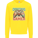 Christmas Gamer Funny Gaming Joypad Kids Sweatshirt Jumper Yellow