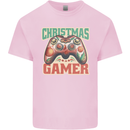 Christmas Gamer Funny Gaming Joypad Kids T-Shirt Childrens Light Pink
