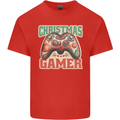 Christmas Gamer Funny Gaming Joypad Kids T-Shirt Childrens Red